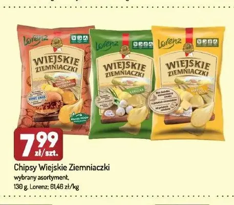 Chipsy Wiejskie Ziemniaczki Masło z solą promocja w Avita