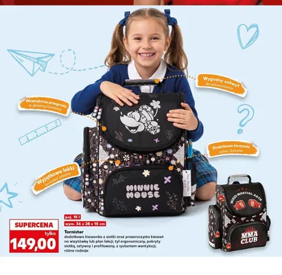 Tornister 15 l 36x28x15 cm Kaufland promocja w Kaufland