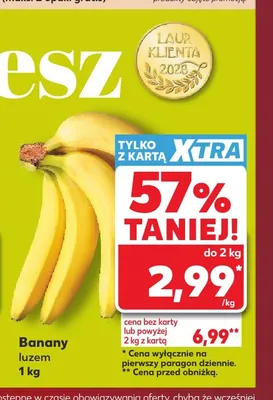 Banany promocja w Kaufland