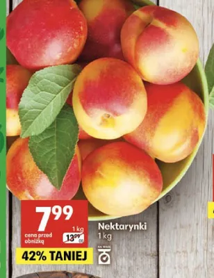 Nektarynki promocja w Delikatesy Centrum