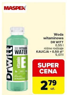 Woda witaminowa różne rodzaje promocja w Carrefour Market
