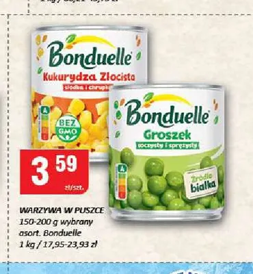 Warzywa w puszce Bonduelle promocja w Chorten