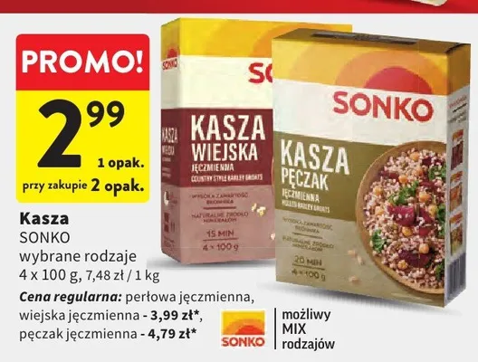 Kasza wybrane rodzaje promocja w Intermarche