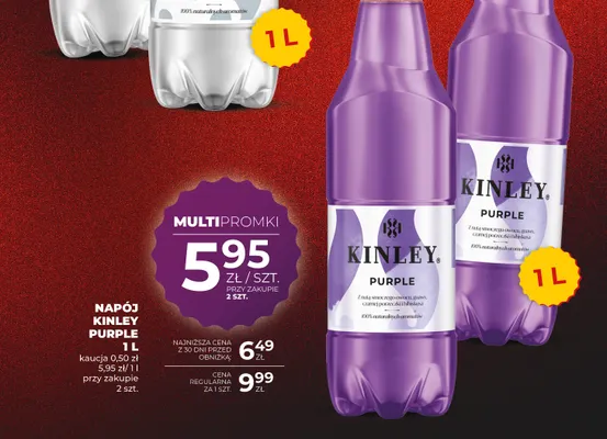 Napój Kinley Purple promocja w Duży Ben