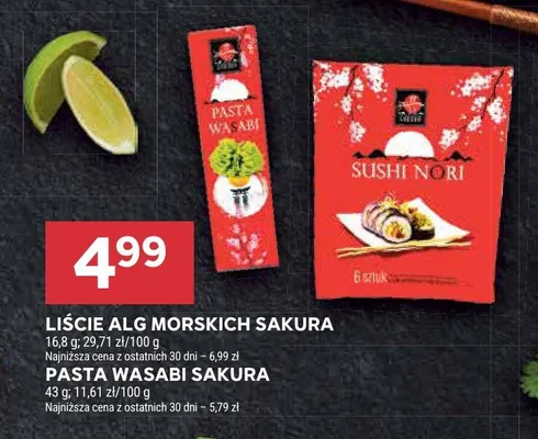 Liście alg morskich promocja w Stokrotka