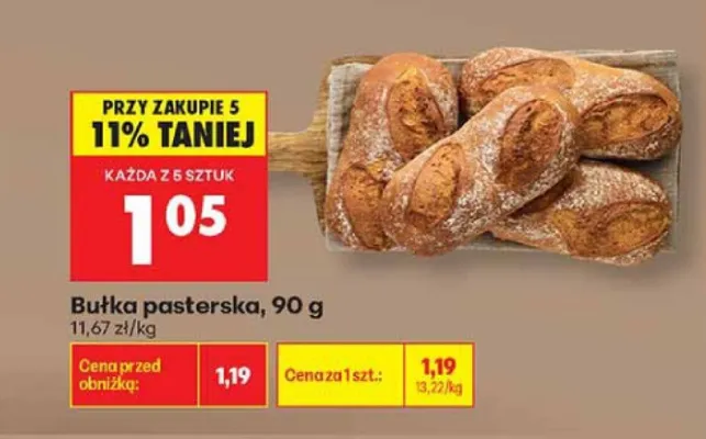 Bułka pasterska promocja w Biedronka