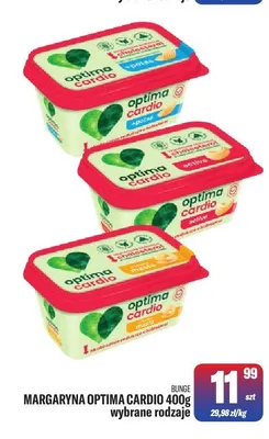 Margaryna Optima Cardio active Bunge promocja w Tomi Markt