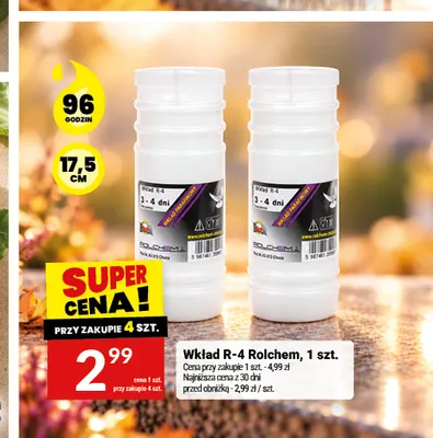 Wkład do zniczy R-4 Rolchem promocja w Twój Market