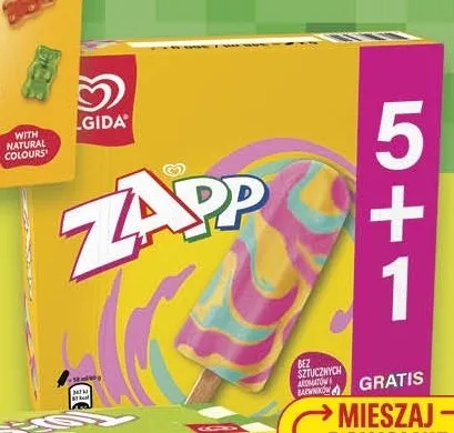 Lody Algida Zapp 6-pak promocja w Biedronka