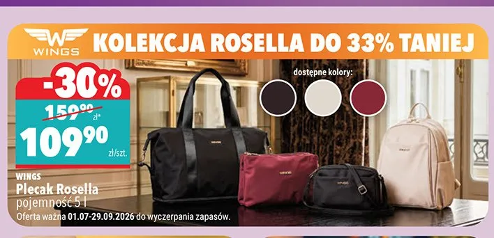 Plecak Wings Rosella 5 l promocja w Biedronka