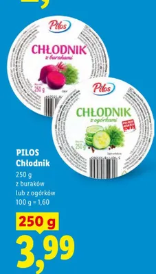 Chłodnik z ogórkami Pilos promocja w Lidl