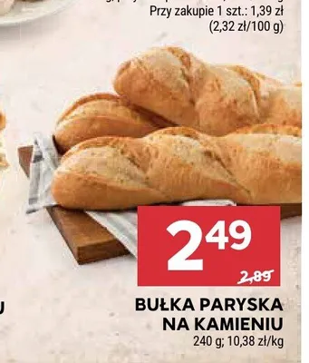 Bułka paryska na kamieniu promocja w Stokrotka