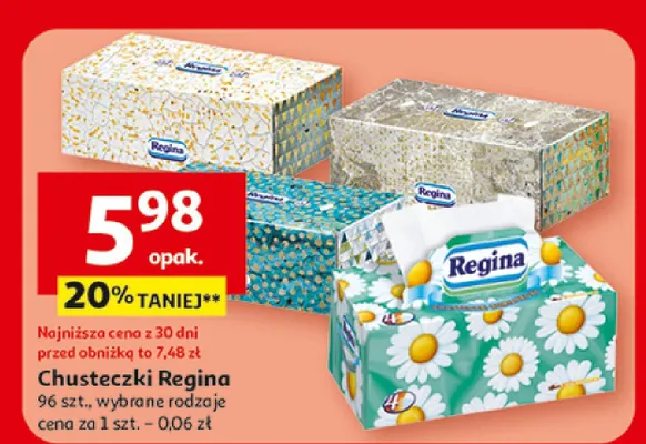 Chusteczki higieniczne promocja w Auchan