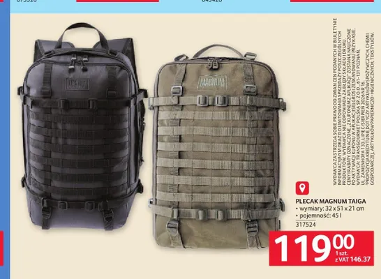 Plecak Magnum Taiga 45 l promocja w Selgros
