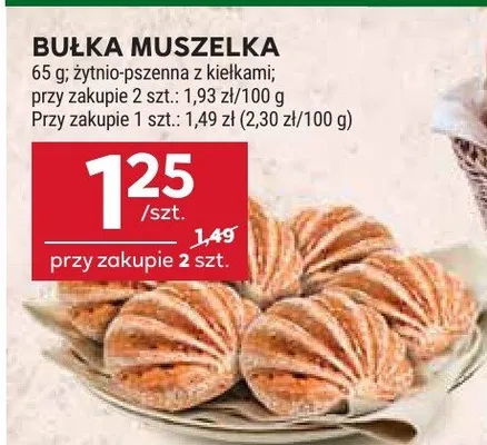Bułka muszelka promocja w Stokrotka