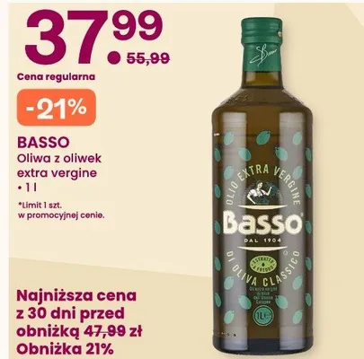 Oliwa z oliwek extra vergine promocja w Frisco