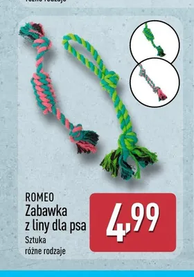 Zabawka z liny dla psa Romeo promocja w Aldi