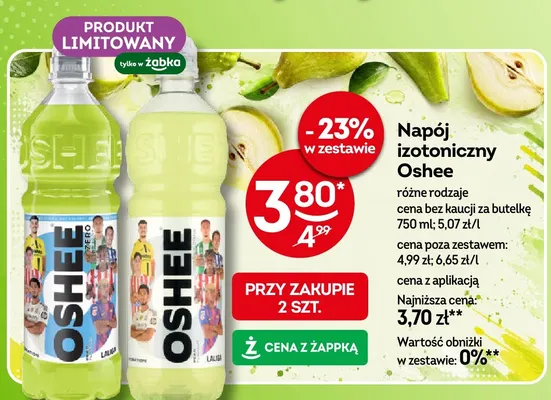 Napój izotoniczny Oshee promocja w Żabka