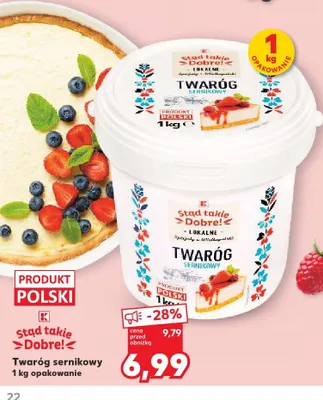 Twaróg sernikowy Stąd takie Dobre! promocja w Kaufland