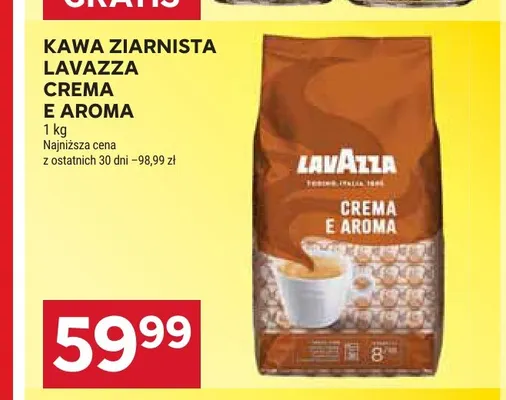 Kawa ziarnista Lavazza Crema e Aroma promocja w Stokrotka
