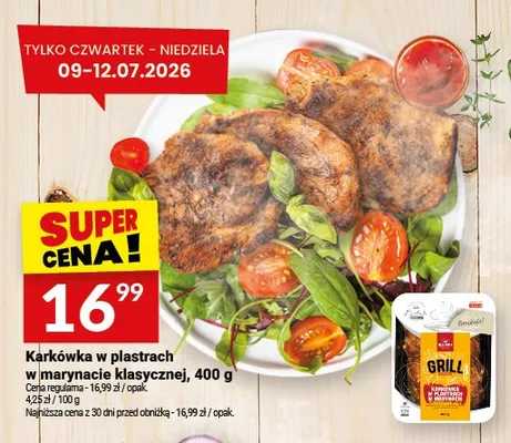 Karkówka w plastrach w marynacie klasycznej Białecki Wędzarnia promocja w Twój Market