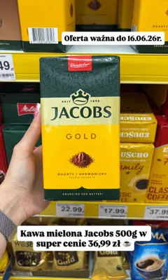 Kawa mielona Jacobs Gold promocja w Dino