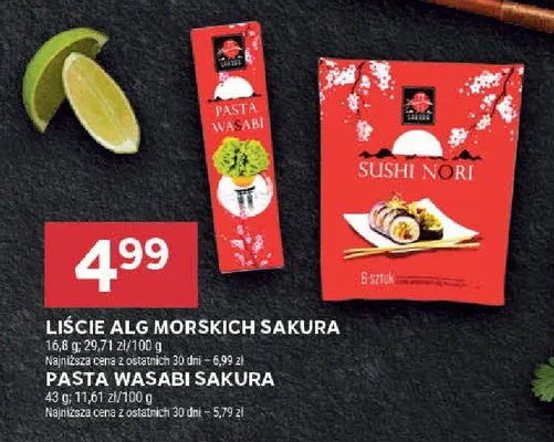 Liście alg morskich promocja w Stokrotka