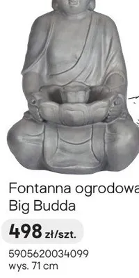 Fontanna ogrodowa Big Budda promocja w Castorama