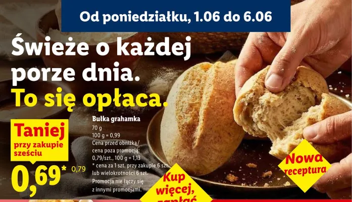 Bułka grahamka promocja w Lidl