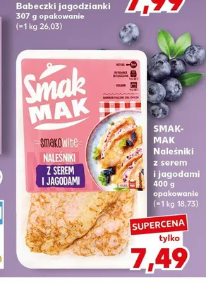 Naleśniki z serem i jagodami Smak-Mak promocja w Kaufland