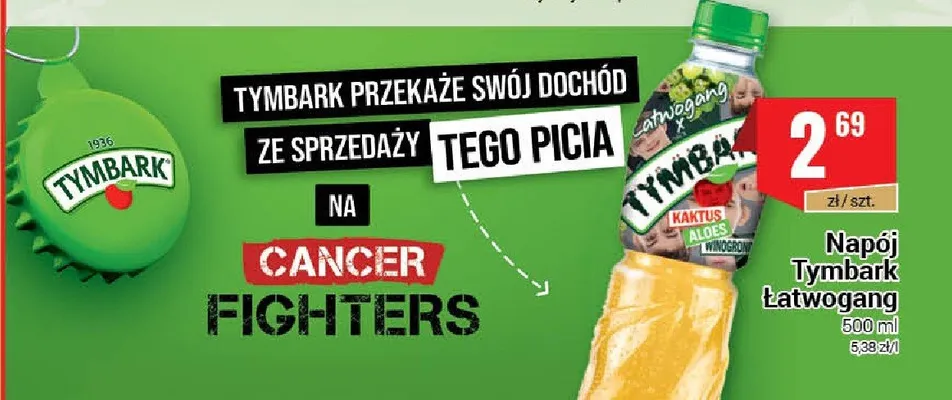 Napój Tymbark Łatwogang kaktus aloes winogrono promocja w Premium Nasz Sklep
