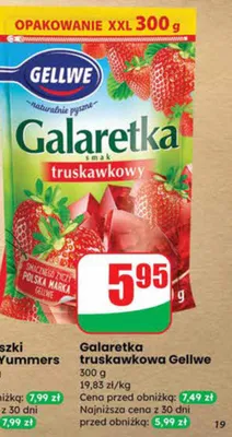 Galaretka truskawkowa promocja w Dino