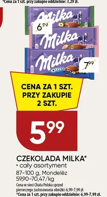 Czekolada Milka promocja w Chata Polska