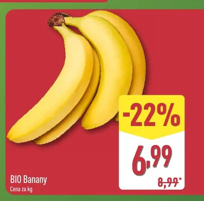 Bio banany promocja w Aldi