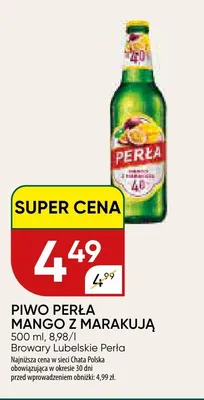 Piwo smakowe Perła Mango z Marakują promocja w Chata Polska