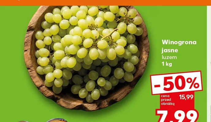 Winogrona jasne promocja w Kaufland
