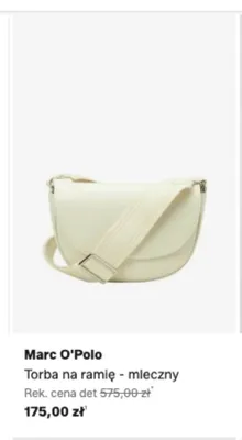 Torba na ramię Marc O'Polo mleczny promocja w Lounge by Zalando