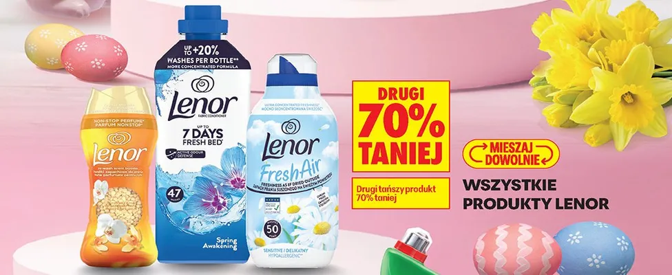Wszystkie produkty Lenor DRUGI -80% promocja w Biedronka