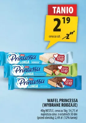 Wafel princessa (wybrane rodzaje) promocja w Arhelan