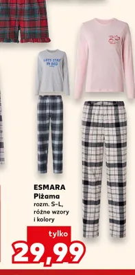 Piżama rozm. S-L Esmara promocja w Kaufland