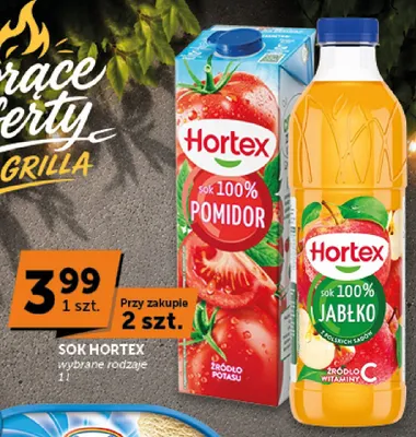 Sok pomidorowy Hortex 100% promocja w Groszek