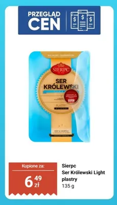 Ser Królewski Light plastry Sierpc promocja w Biedronka