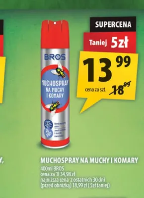 Muchospray na muchy i komary Bros promocja w Arhelan