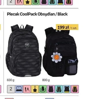 Plecak CoolPack Black promocja w Empik