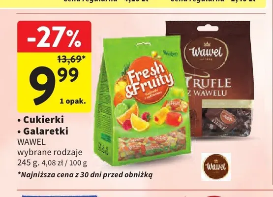 Cukierki Wawel Trufle promocja w Intermarche