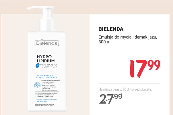 Emulsja do mycia i demakijażu promocja w Rossmann