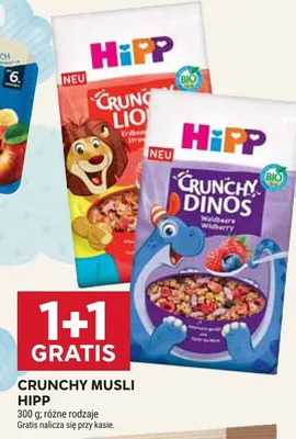 Crunchy musli różne rodzaje promocja w Stokrotka