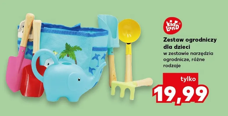 Zestaw ogrodniczy dla dzieci w zestawie narzędzia ogrodnicze, różne rodzaje promocja w Kaufland