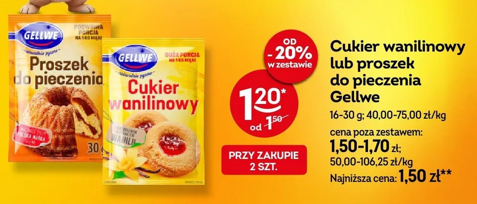 Proszek do pieczenia promocja w Żabka