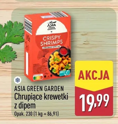 Chrupiące krewetki z dipem ASIA GREEN GARDEN promocja w Aldi